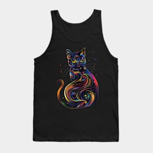 color cat Tank Top